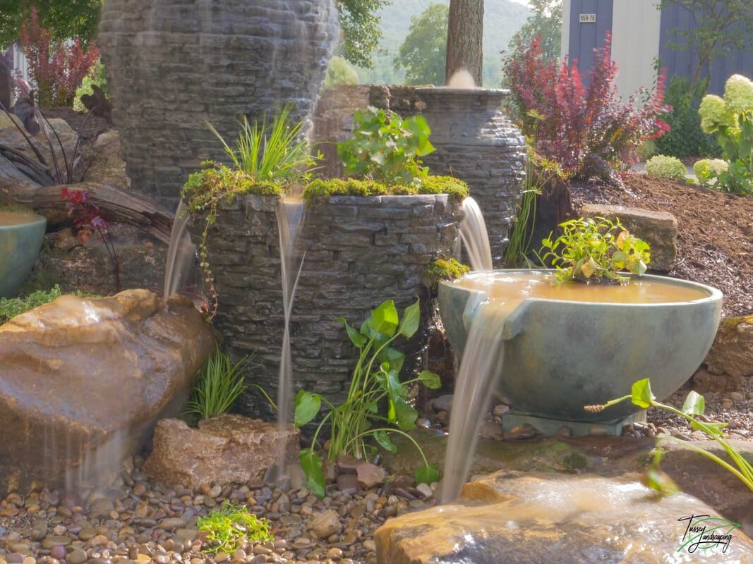 Exquisite Custom Water Fountain Feature Display in State College , PA &