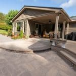 patio with step