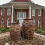 slate scalloped urns water feature