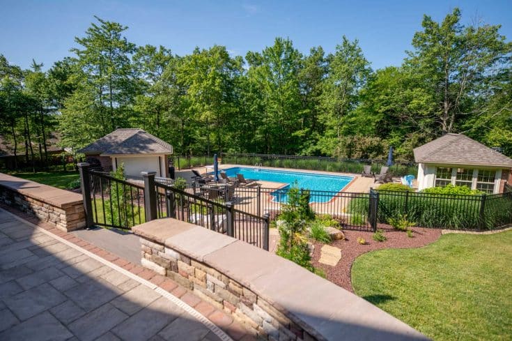Backyard Makeover with Paver Sidewalks, Retaining Walls, and Landscaping in Hollidaysburg, PA