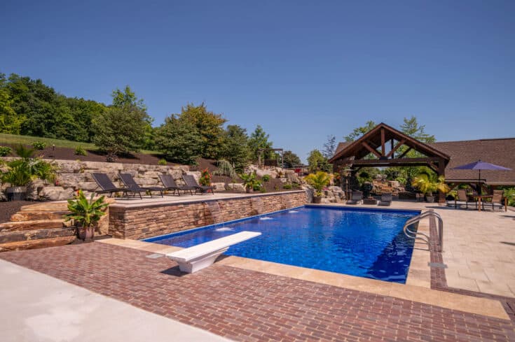 Paradise with Swimming Pool, Pavilion, Water Features, and Outdoor Living Space in Martinsburg, PA