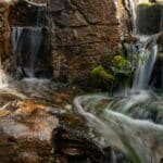 custom waterfall with boulders