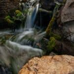 custom waterfall with boulders