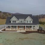 pondless water fall with landscaping and edging hyrdroseed grass