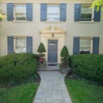 paver sidewalk and stoop