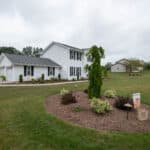 landscaping beds at house