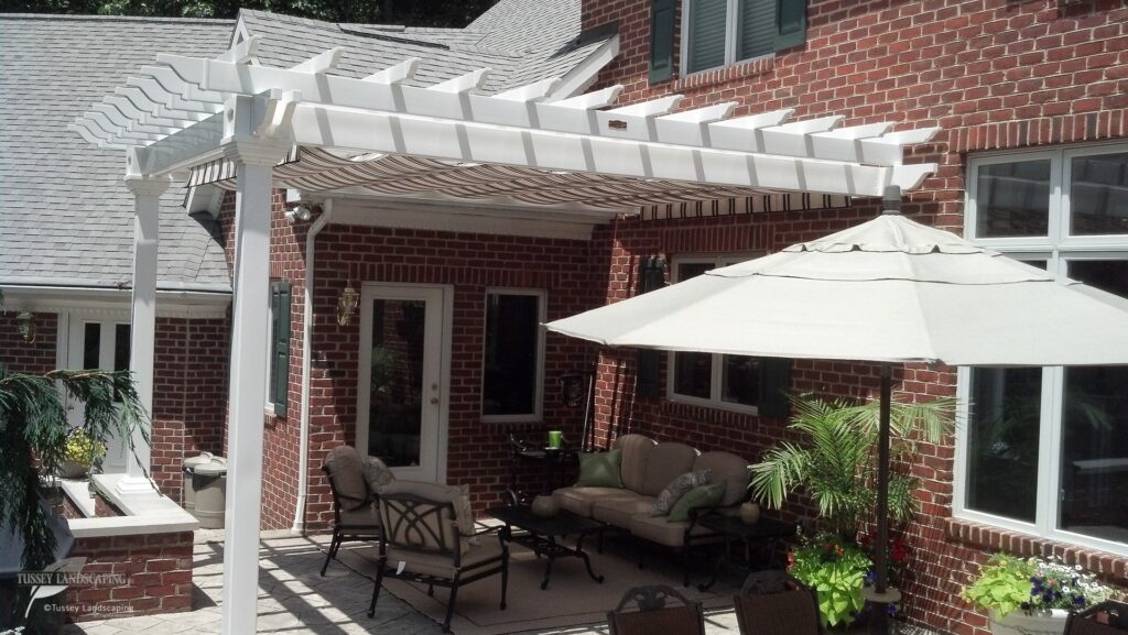 white vinyl pergola johnstown pa