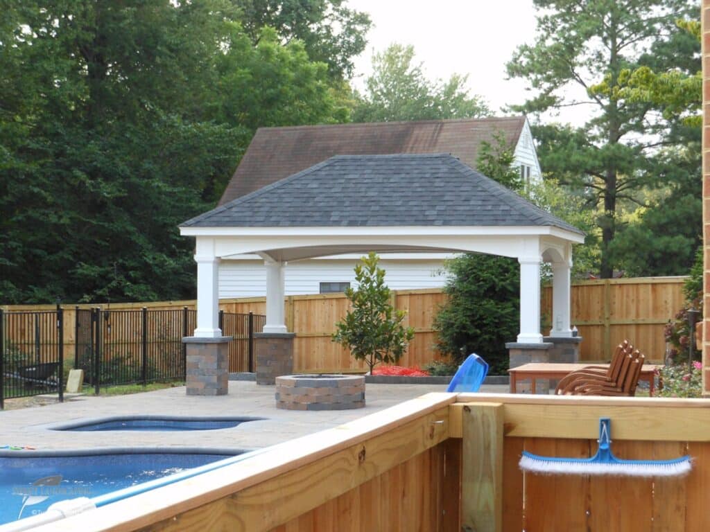 white pavilion with shingle roof huntingdon pa