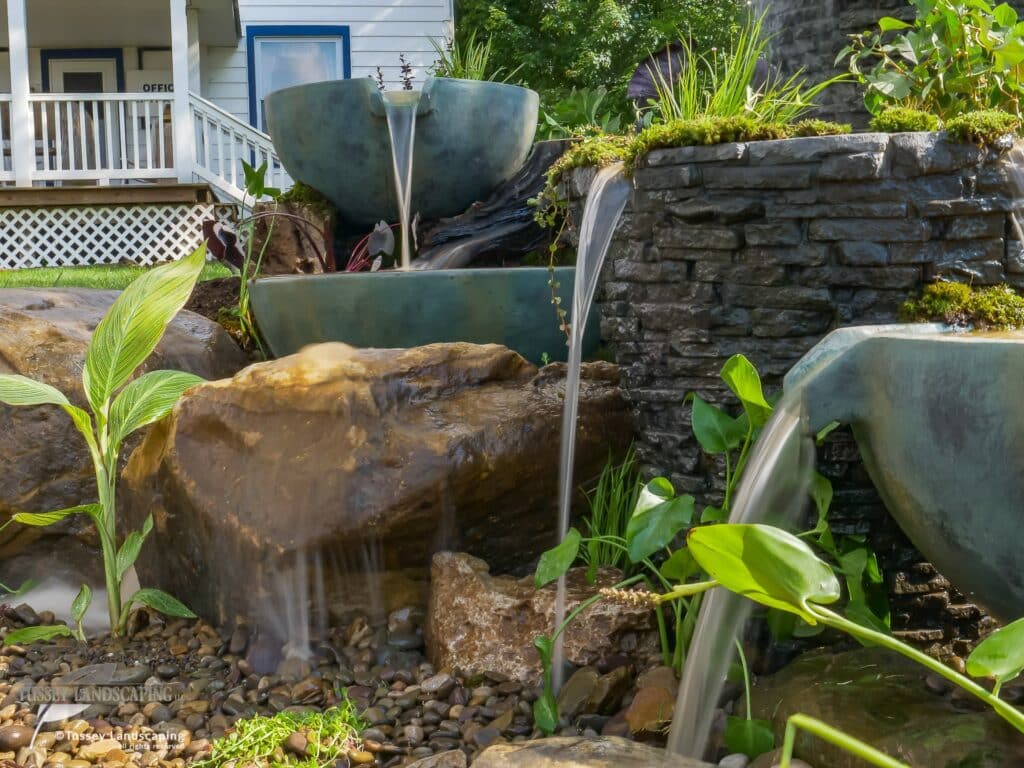 Copper Bowls / Slate Urn
