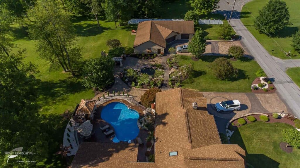 Aerial Photo of Outdoor Living Space