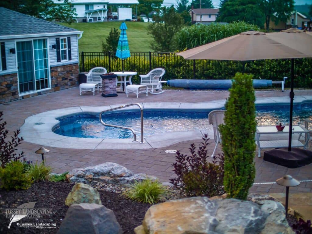 Outdoor Living Space with Inground Pool