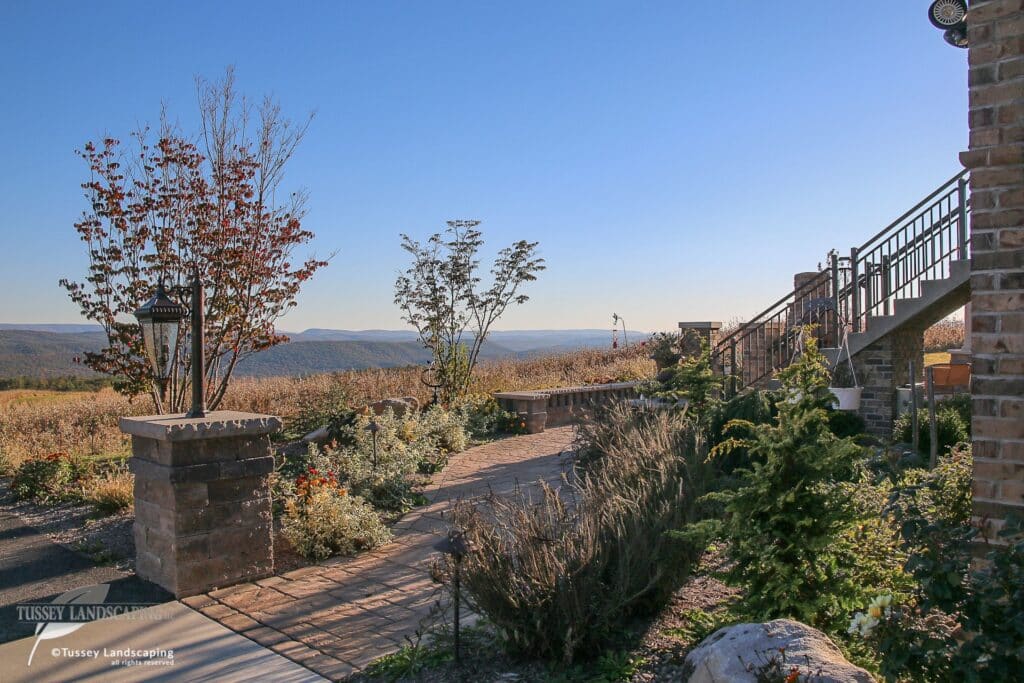 Paver Walkway, Retaining Wall and Landscaping