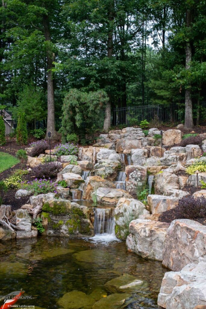 Waterfalls, Water feature, pond, koi pond