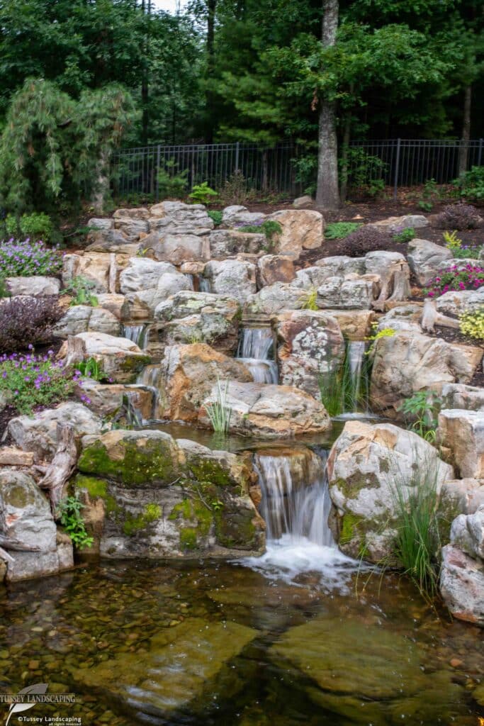 Waterfalls, Water feature, pond, koi pond