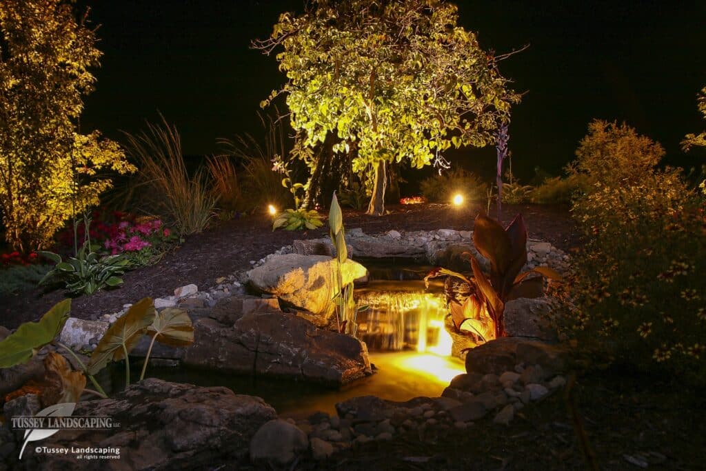 waterfall with underwater lighting altoona pa