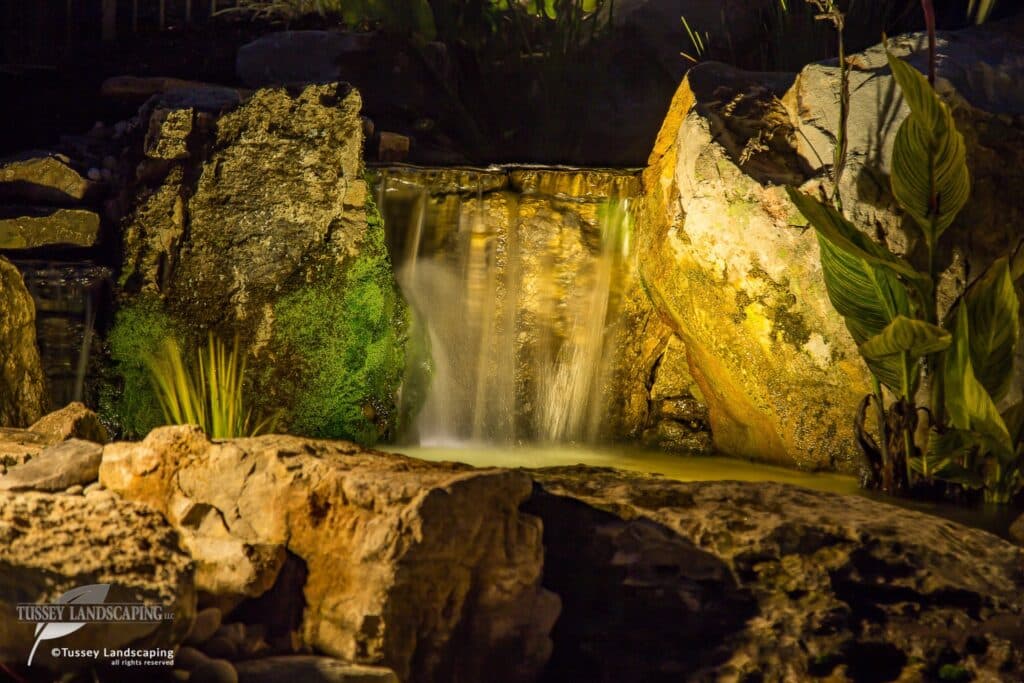 waterfall with LED lighting hollidaysburg pa
