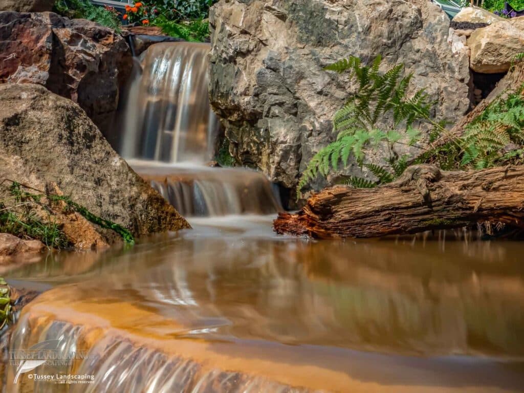 Waterfalls with Massive Mountain Boulders