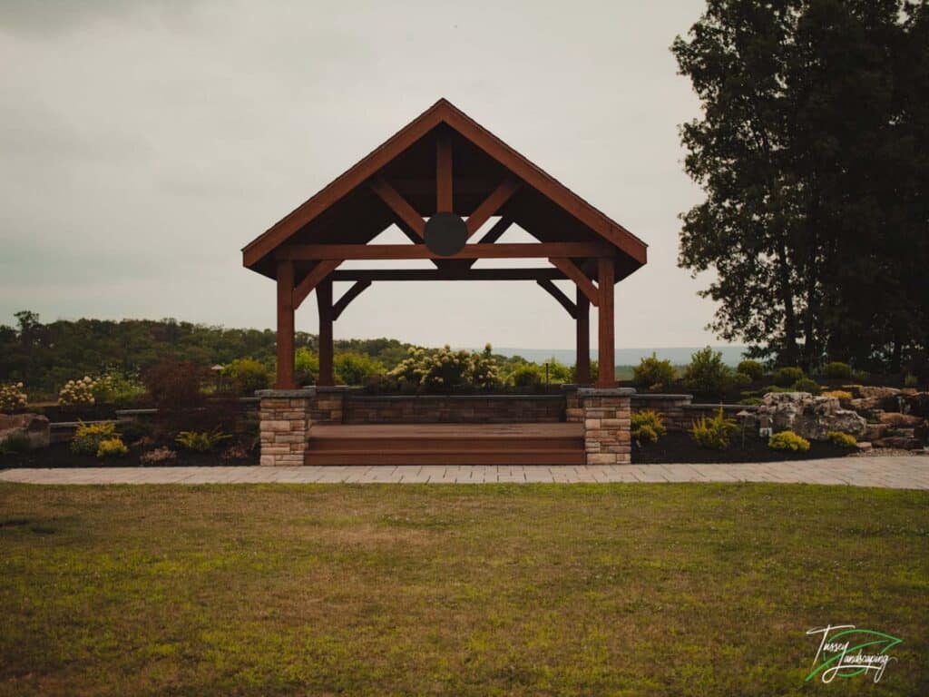 Pavilion with Landscaping