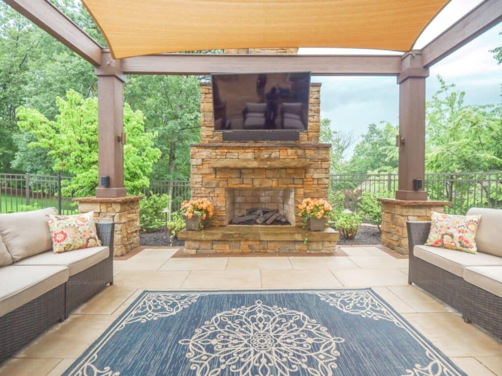 Outdoor Living Room with Outdoor TV in Hollidaysburg PA
